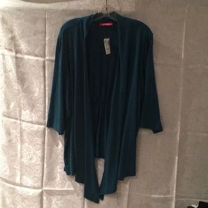 Pennington’s Lightweight Teal Open Jacket 5X New